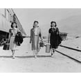thumbnail image 1 of Print: Lone Pine, Calif. May 1942--Three Japanese-American Girls With, 1 of 4