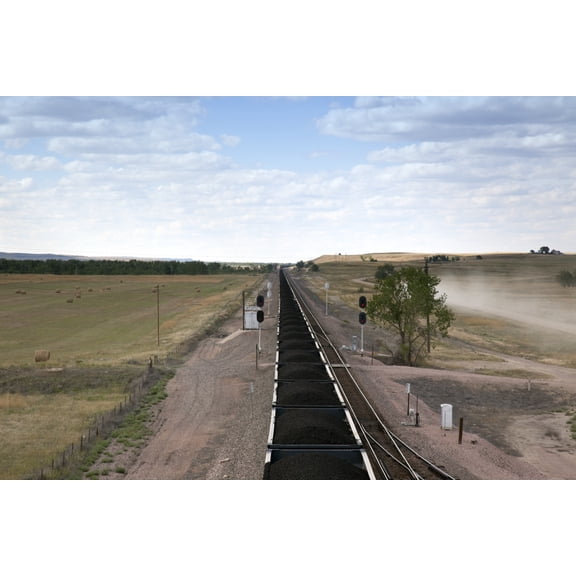 Print: Long Coal Train, South Dakota, 2009