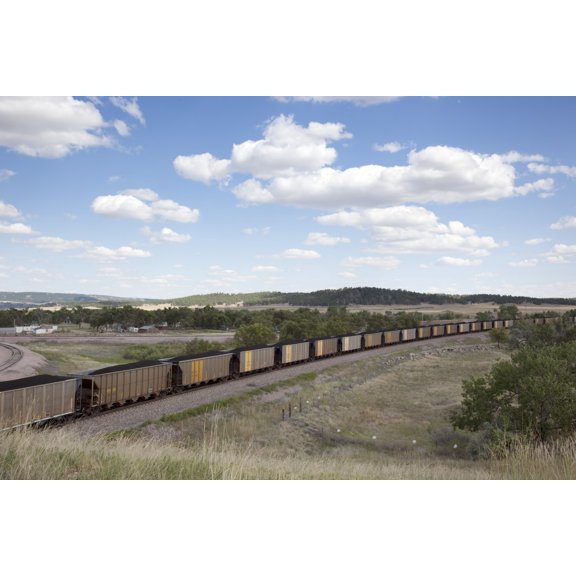 Print: Long Coal Train, South Dakota, 2009