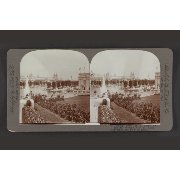 Print: Looking Down On A Scene Of Beauty, World's Fair, St. Louis, 1904