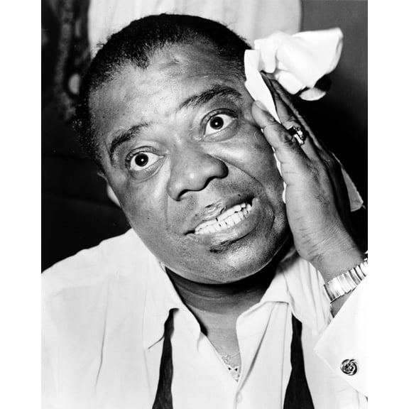 Print: Louis Armstrong, Head-And-Shoulders Portrait, Facing Front, 1953