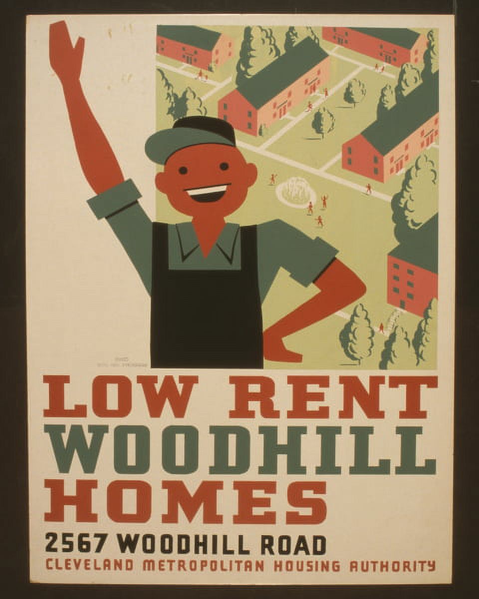 Print Low Rent Woodhill Homes, 2567 Woodhill Road, circa 1936