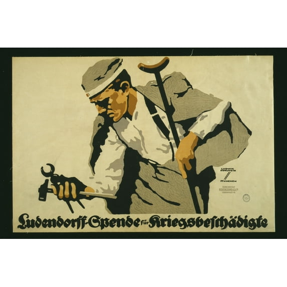 Print: Ludendorff-Spende Fur Kriegsbeschadigte, circa 1914