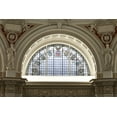 thumbnail image 1 of Print: Main Reading Room. Semi-Circular Stained Glass Window In Alcove By, 1 of 4