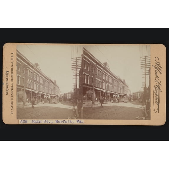 Print: Main St., Norfolk, 1897