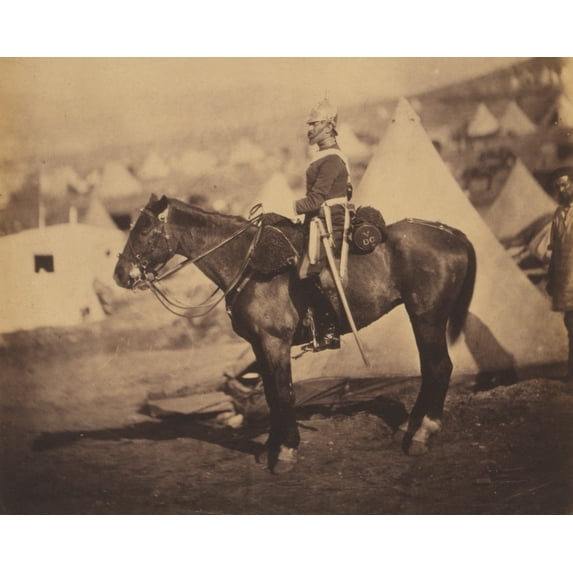 Print: Major Burton, 5th Dragoon Guards, 1855