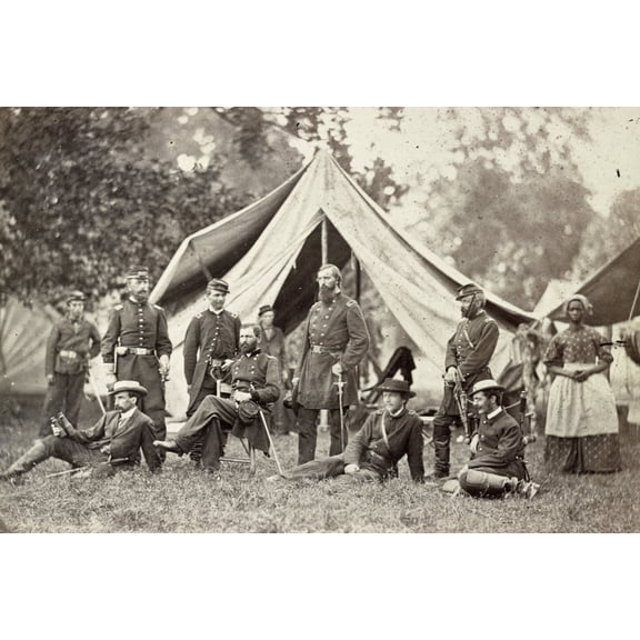 Print: Major General Fitz John Porter And Staff, circa 1861