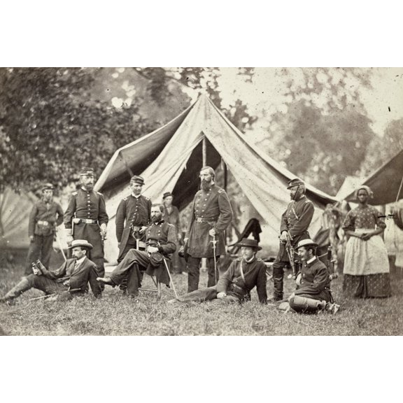 Print: Major General Fitz John Porter And Staff, circa 1861