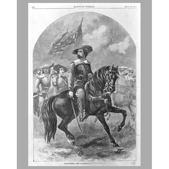 Print: Major General John C. Fremont, In His Prairie Costume, 1861