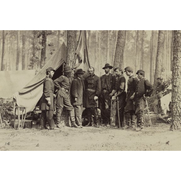 Print: Major General R. B. Potter And Staff, circa 1861