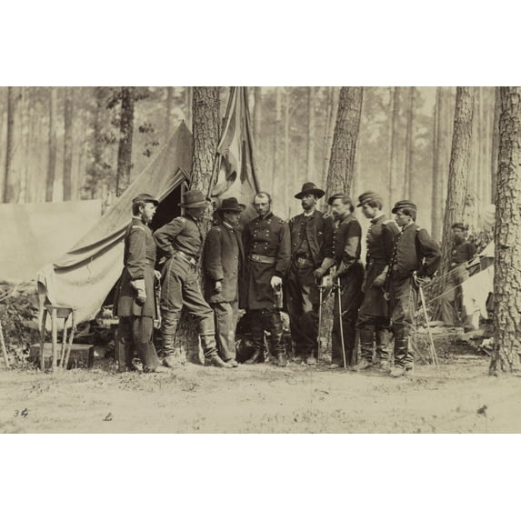 Print: Major General R. B. Potter And Staff, circa 1861