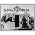 thumbnail image 1 of Print: Man In Front Of Alaska Clothing Co. Store, circa 1900, 1 of 4