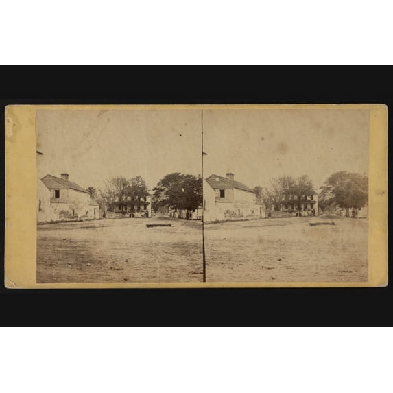 Print: Man Looking At Sign In Beaufort, 1862