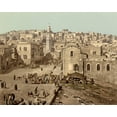 thumbnail image 1 of Print: Market Place, Bethlehem, Holy Land, (I.E., West Bank), circa 1890, 1 of 4