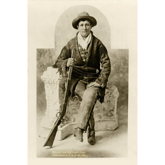 Print: Martha Canary, 1852-1903, (Calamity Jane), Full-Length Portrait