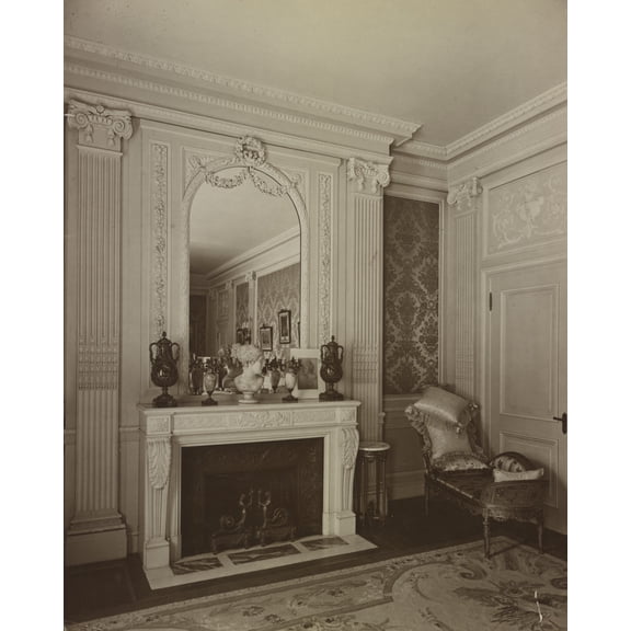 Print: Mary Scott Townsend House, Washington, D.C. Ground Floor Reception