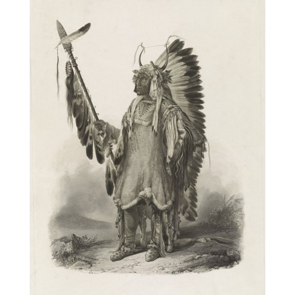 Print: Mato-Tope, Mandan Chef. Chef Mandan. A Mandan Chief