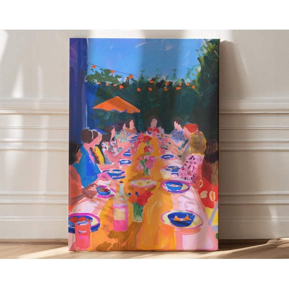Print, Maximalist Abstract Art, Dopamine Decor, Colorful Dining Room Wall Art, Maximalist Kitchen Wall Art, Danish Pastel Art Prints, 8x12 UNFRAMED
