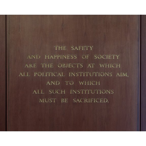 Print: Memorial Hall. Quotation From James Madison, Beginning The Safety