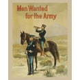 thumbnail image 1 of Print: Men Wanted For The Army, circa 1910, 1 of 4