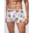 thumbnail image 1 of Print Men's White Boxer Briefs Contemporary Design Comfortable Underwear for Fashion Lovers, 1 of 5