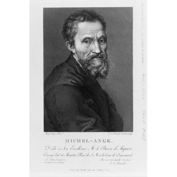 Print: Michel-Ange, circa 1808