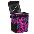 thumbnail image 1 of Print Mini Trash Can for Car - Foldable, with Lid, Leak-Proof, Hanging Storage Bag, 1 of 6