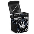 thumbnail image 1 of Print Mini Trash Can for Car: Foldable with Lid, Leak-Proof and Hanging Storage Bag, 1 of 6
