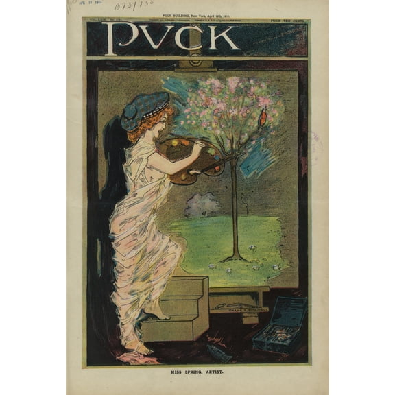 Print: Miss Spring, Artist, 1911