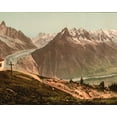 thumbnail image 1 of Print: Mont Blanc, The Chain From La Flegere, Chamonix Valley, France, 1 of 4