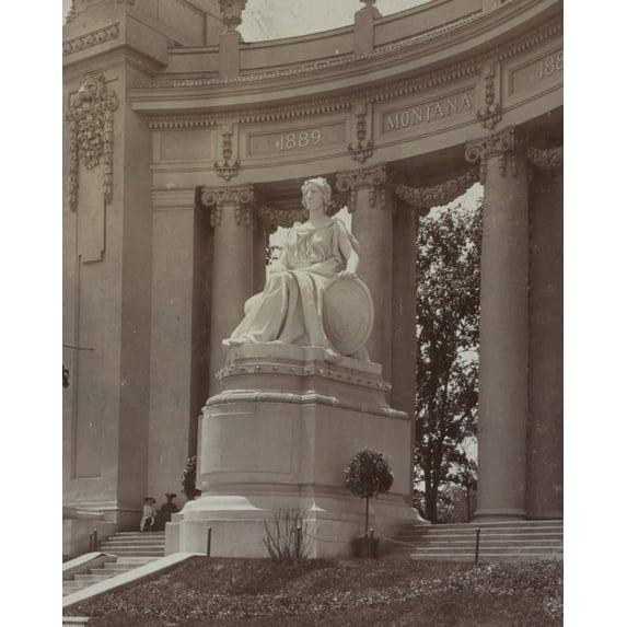 Print: Montana, Terrace Of 14 States Comprising Original Louisiana
