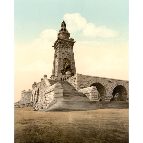 Print: Monument Of Emperor William, Kyffhauser, Thuringia, Germany, circa