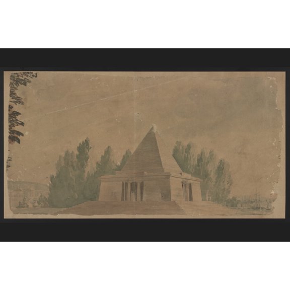 Print: Monument (Washington Monument), Washington, D.C. Rendered