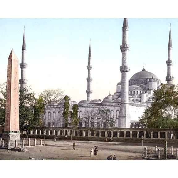 Print: Mosque Of Sultan Ahmet I, Istanbul, Turkey, 1890