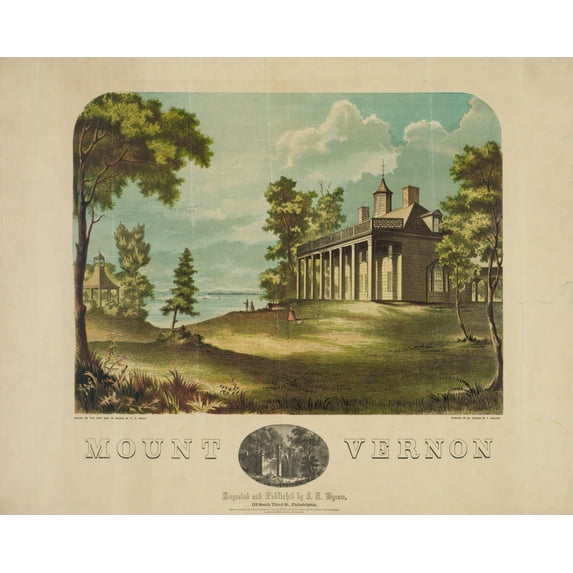 Print: Mount Vernon, 1859