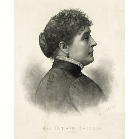 Print: Mrs. Benjamin Harrison