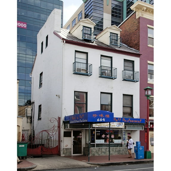 Print: Mrs. Surratt's Boarding House, Place Where Lincoln Conspirators