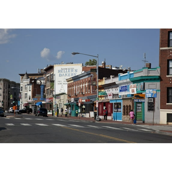 Print: Mt. Pleasant Neighborhood, Located On Mt. Pleasant St. Near
