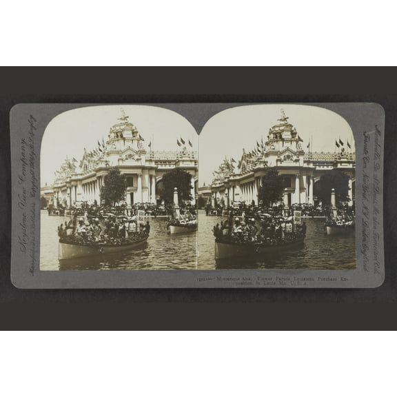 Print: Mysterious Asia, Flower Parade, Louisiana Purchase Exposition, St