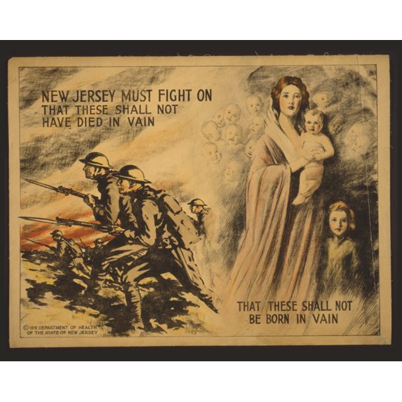 Print: New Jersey Must Fight On That These Shall Not Have Died In Vain -