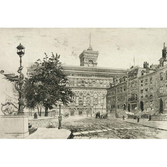 Print: New York Produce Exchange, 2 Broadway, Opposite Bowling Green, 1887