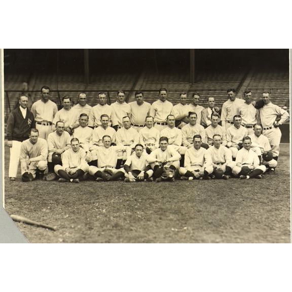 Print: New York Yankees Baseball Team Posed, 1926