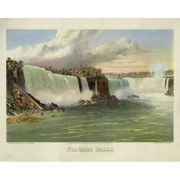 Print: Niagara Falls, 1870