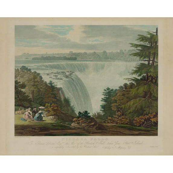 Print: Niagara Falls. To Thomas Dixon Esq. This View Of The British Fall