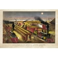 thumbnail image 1 of Print: Night Scene At An American Railway Junction: Lightning Express, 1 of 4