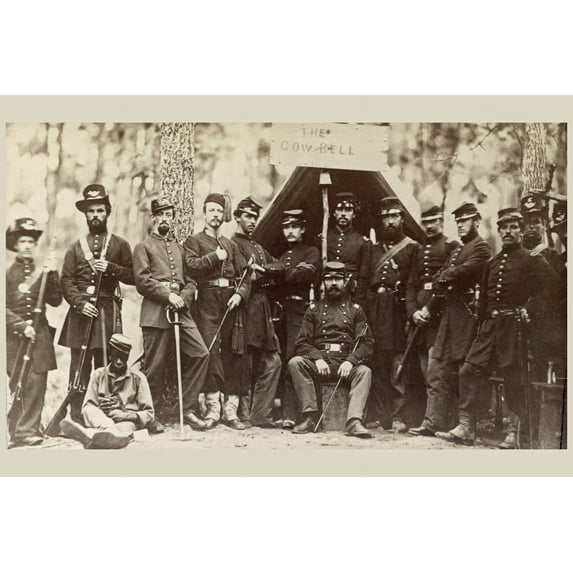 Print: Ninth Massachusetts Infantry Camp Near Washington, D.C., 1861
