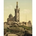 thumbnail image 1 of Print: Notre Dame De La Garde II, Marseilles, France, circa 1890, 1 of 4