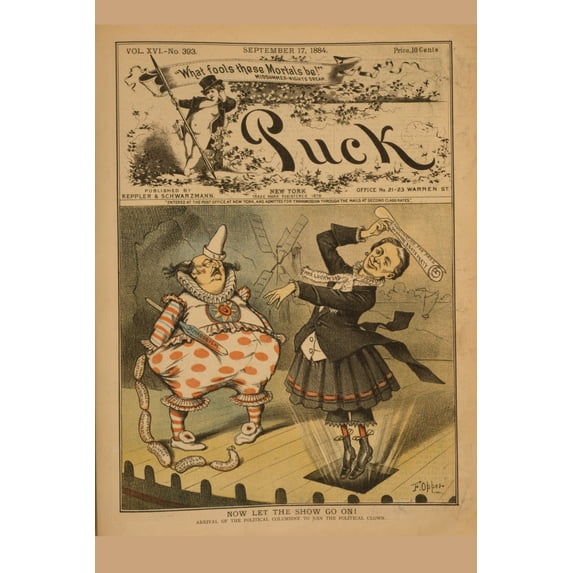 Print: Now Let The Show Go On!, 1884