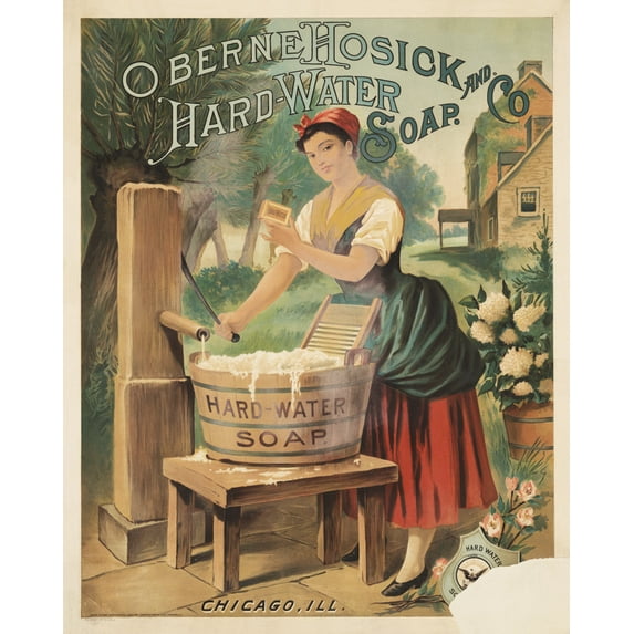 Print: Oberne Hosick & Co. Hard-Water Soap, Chicago, Illinois, 1886