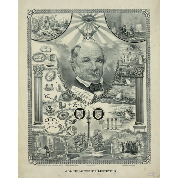 Print: Odd Fellowship Illustrated, 1894